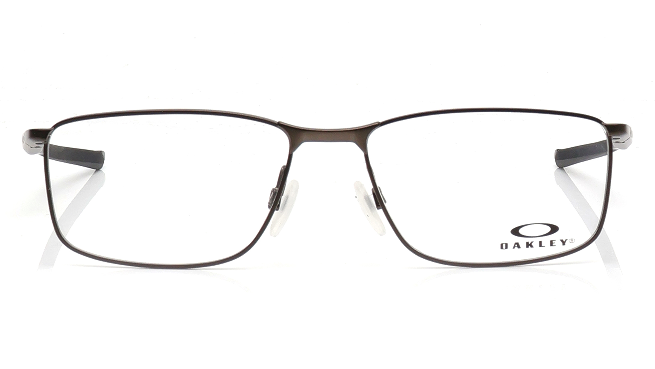 Image 1 of Grey Rectangle Eyeglasses for Men from Oakley Available at Titan Eye+