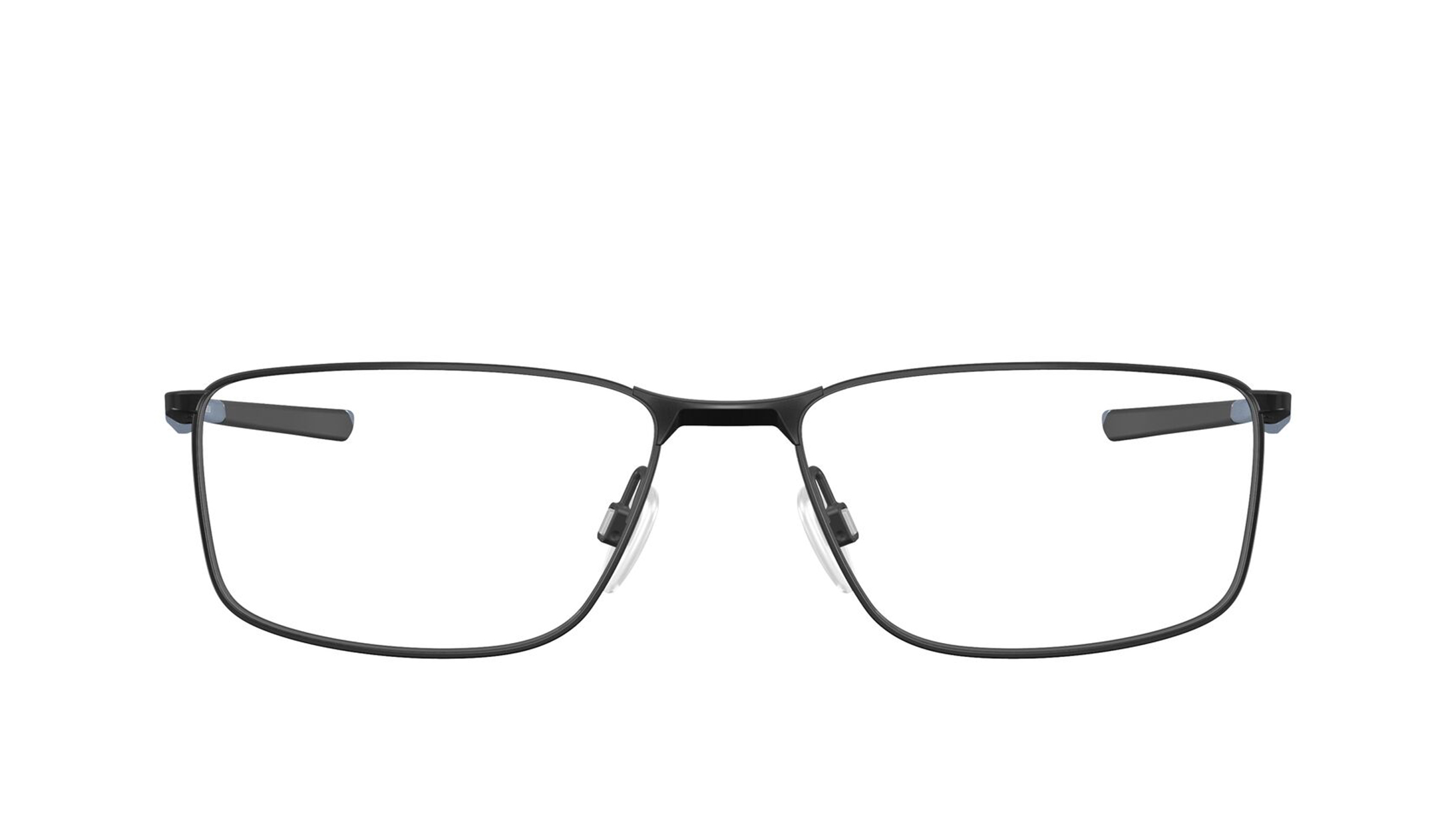 Image 1 of Black Rectangle Eyeglasses for Men from Oakley Available at Titan Eye+