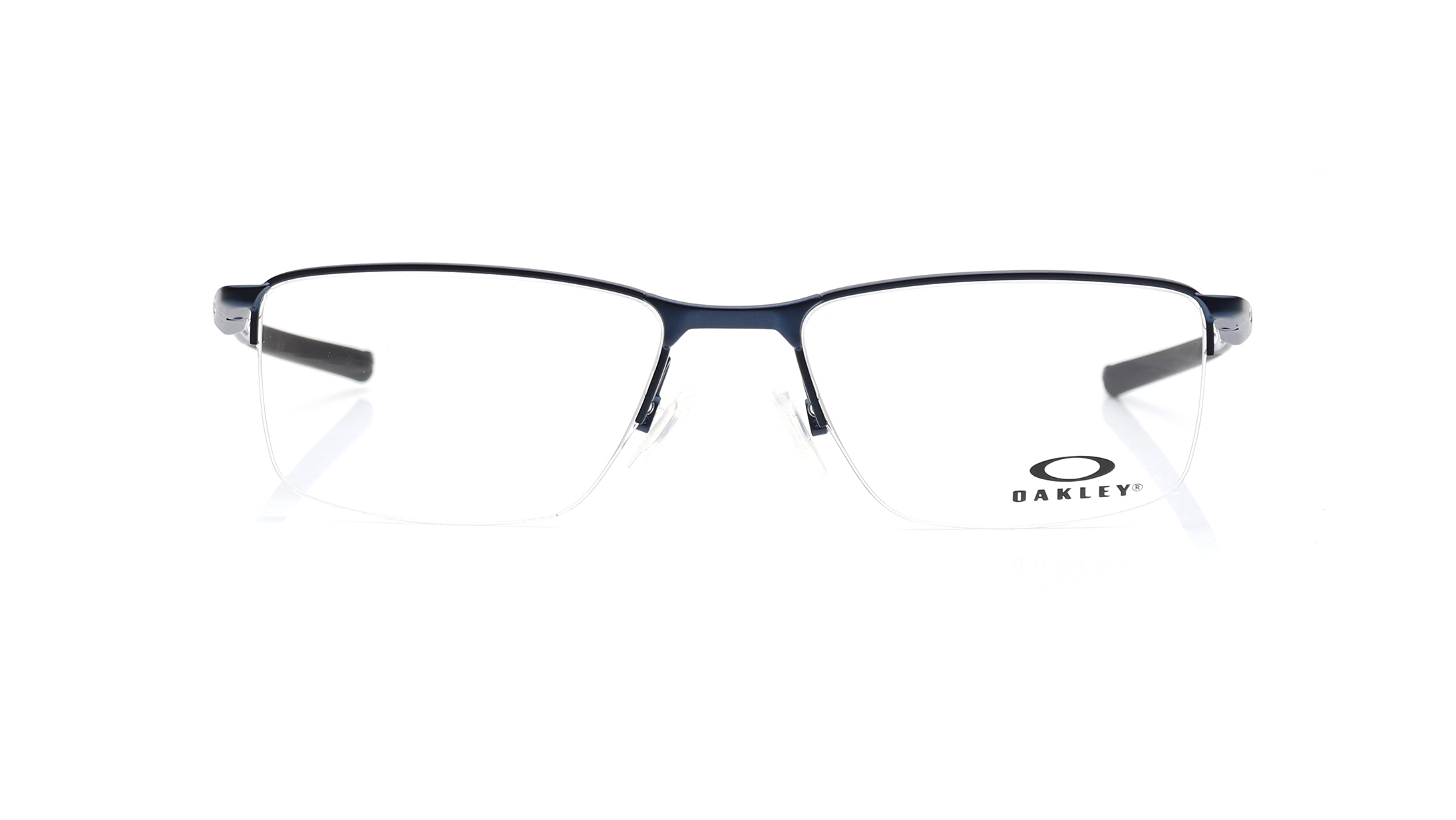 Image 1 of Black Round Eyeglasses for Men from Oakley Available at Titan Eye+