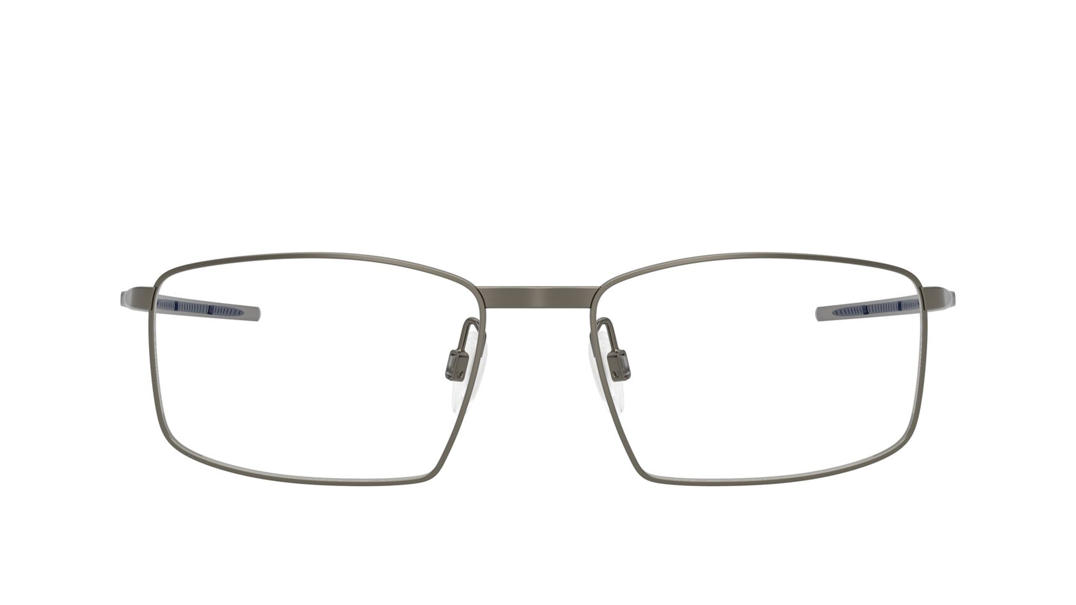 Image 1 of Grey Square Eyeglasses for Men and Women from Oakley Available at Titan Eye+