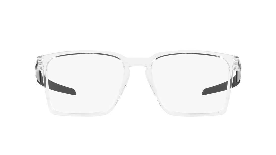 Image 1 of White Rectangle Rimmed Eyeglasses for Men from Oakley Available at Titan Eye+