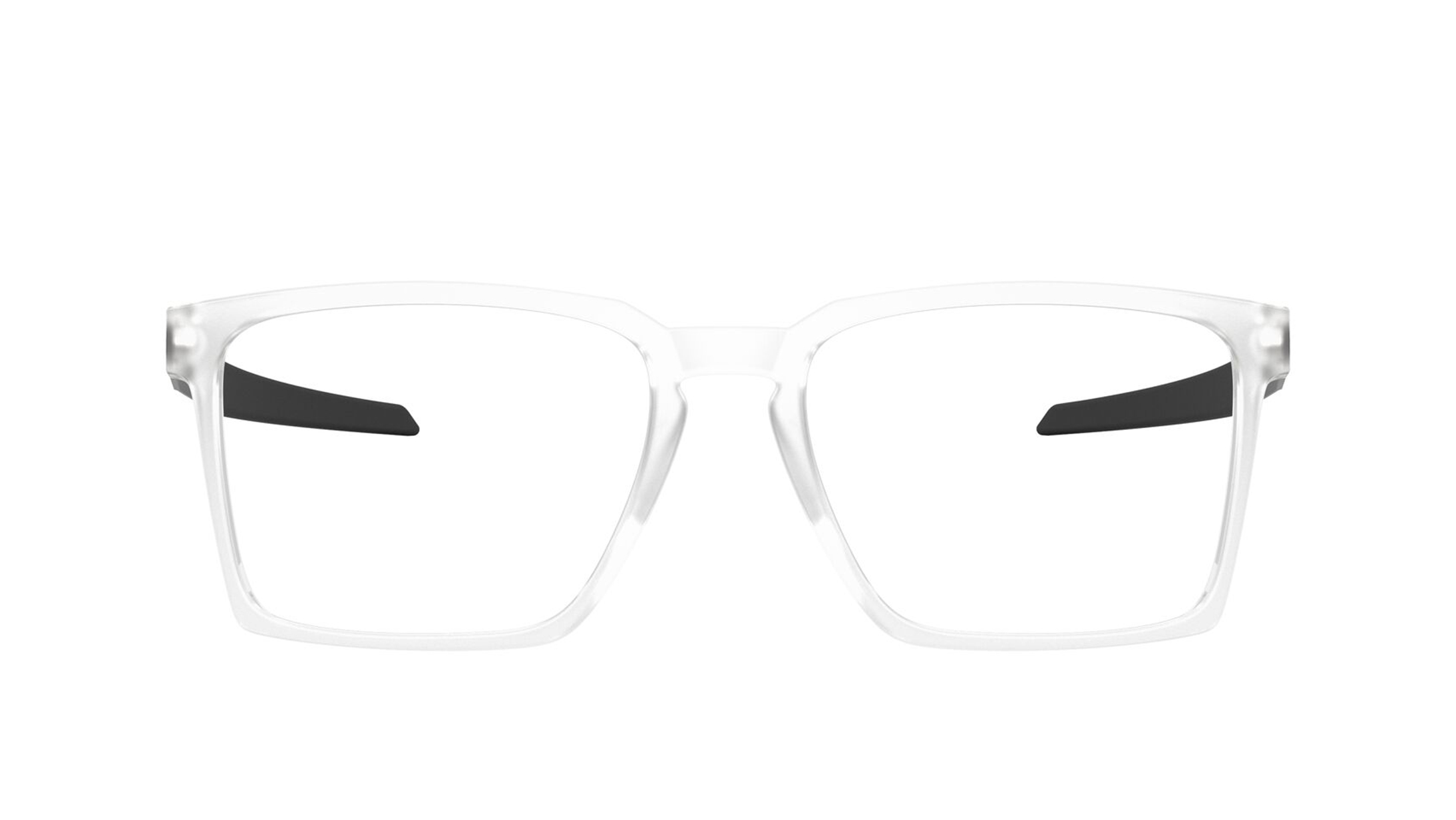 Image 1 of Transparent Rectangle Eyeglasses for Men from Oakley Available at Titan Eye+