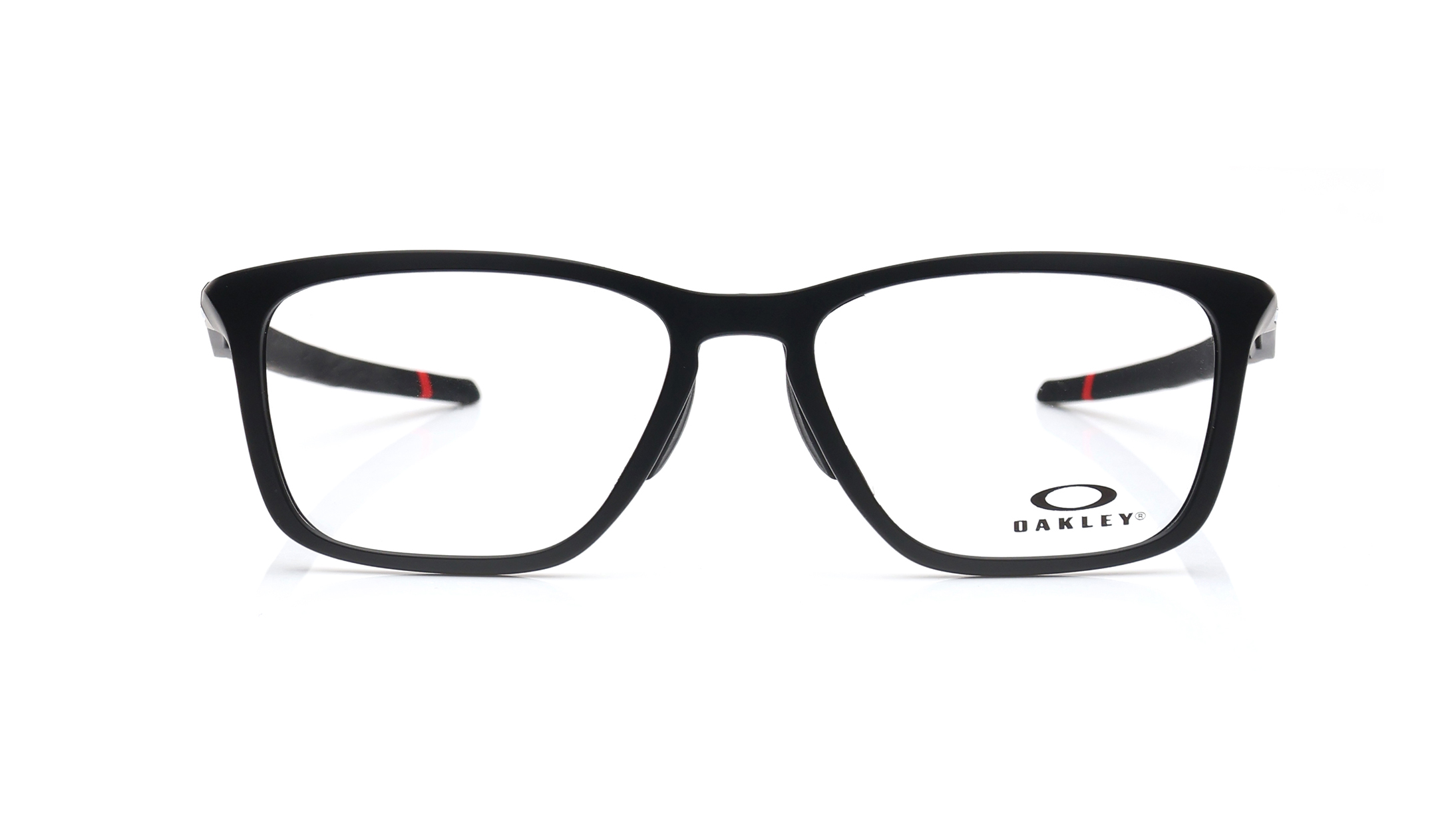 Image 1 of Black Rectangle Eyeglasses for Men from Oakley Available at Titan Eye+