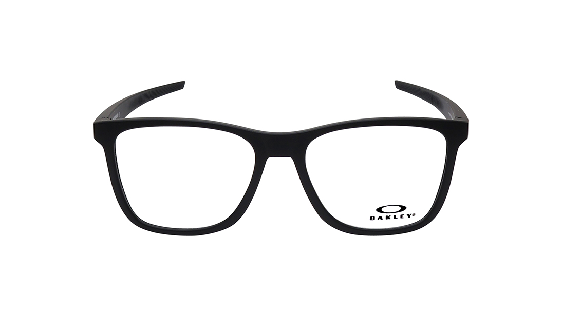 Image 1 of Black Round Rimmed Eyeglasses for Men from Oakley Available at Titan Eye+