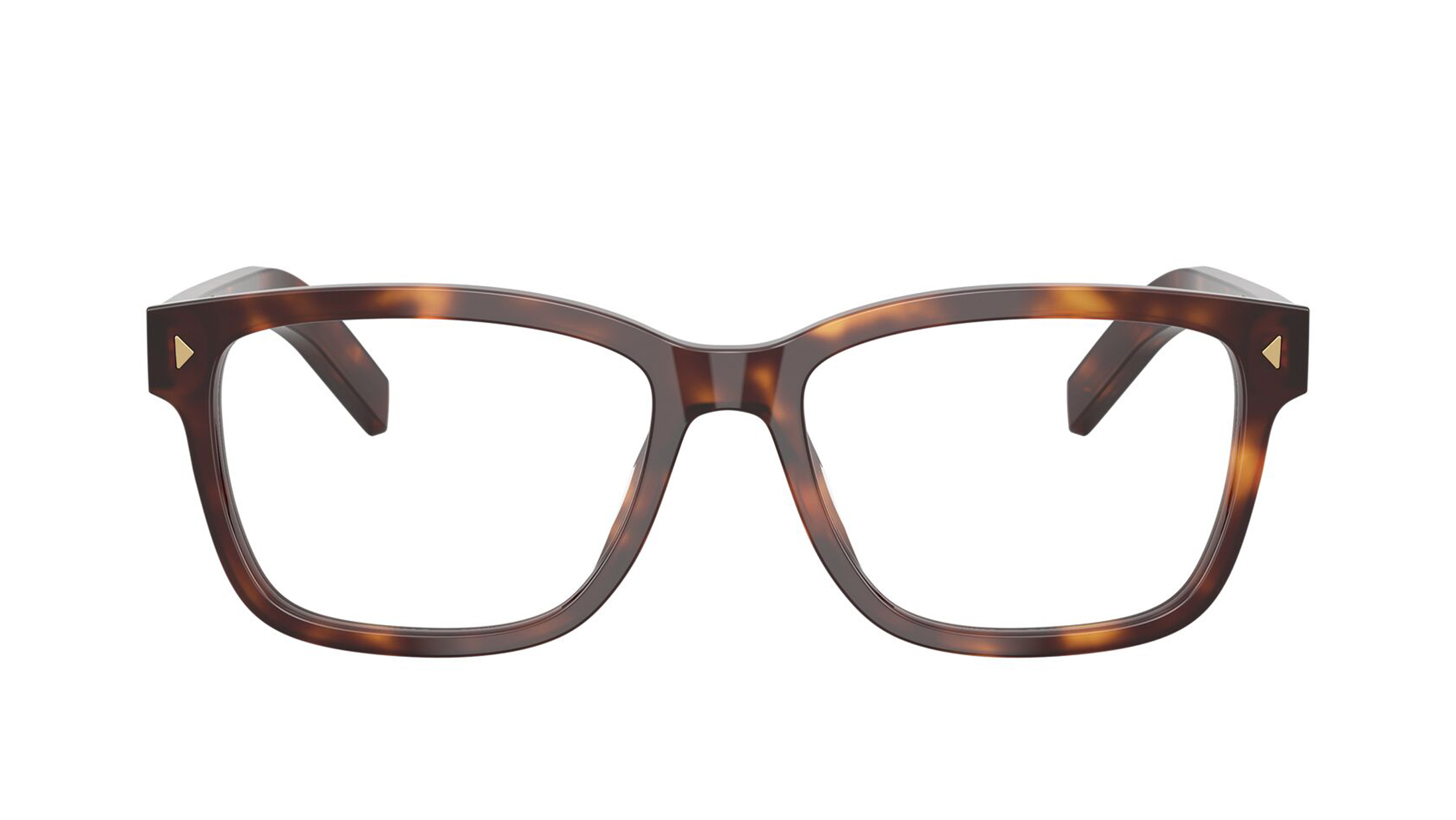 Image 1 of Havana Rectangle Eyeglasses for Men from Prada Available at Titan Eye+