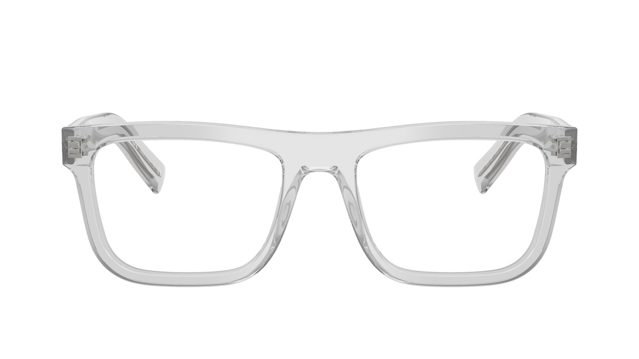Image 1 of Grey Pillow Eyeglasses for Men from Prada Available at Titan Eye+