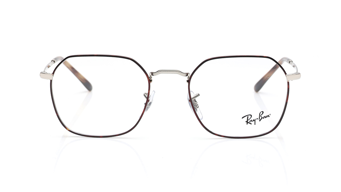 Image 1 of Havana Geometric Eyeglasses for Men and Women from Rayban Available at Titan Eye+