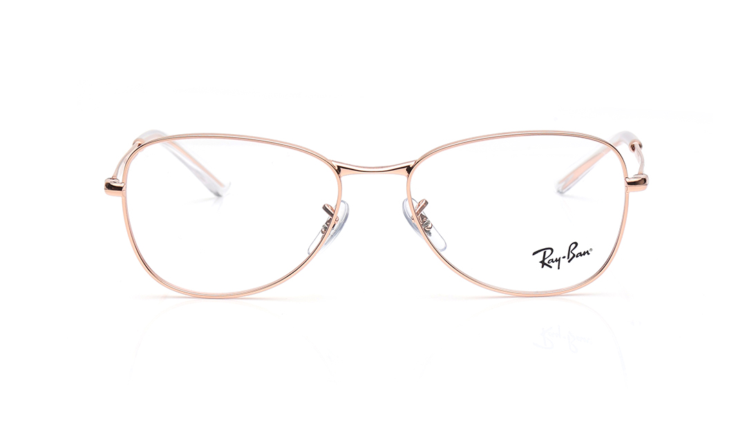Image 1 of Gold Aviator Eyeglasses for Men and Women from Rayban Available at Titan Eye+