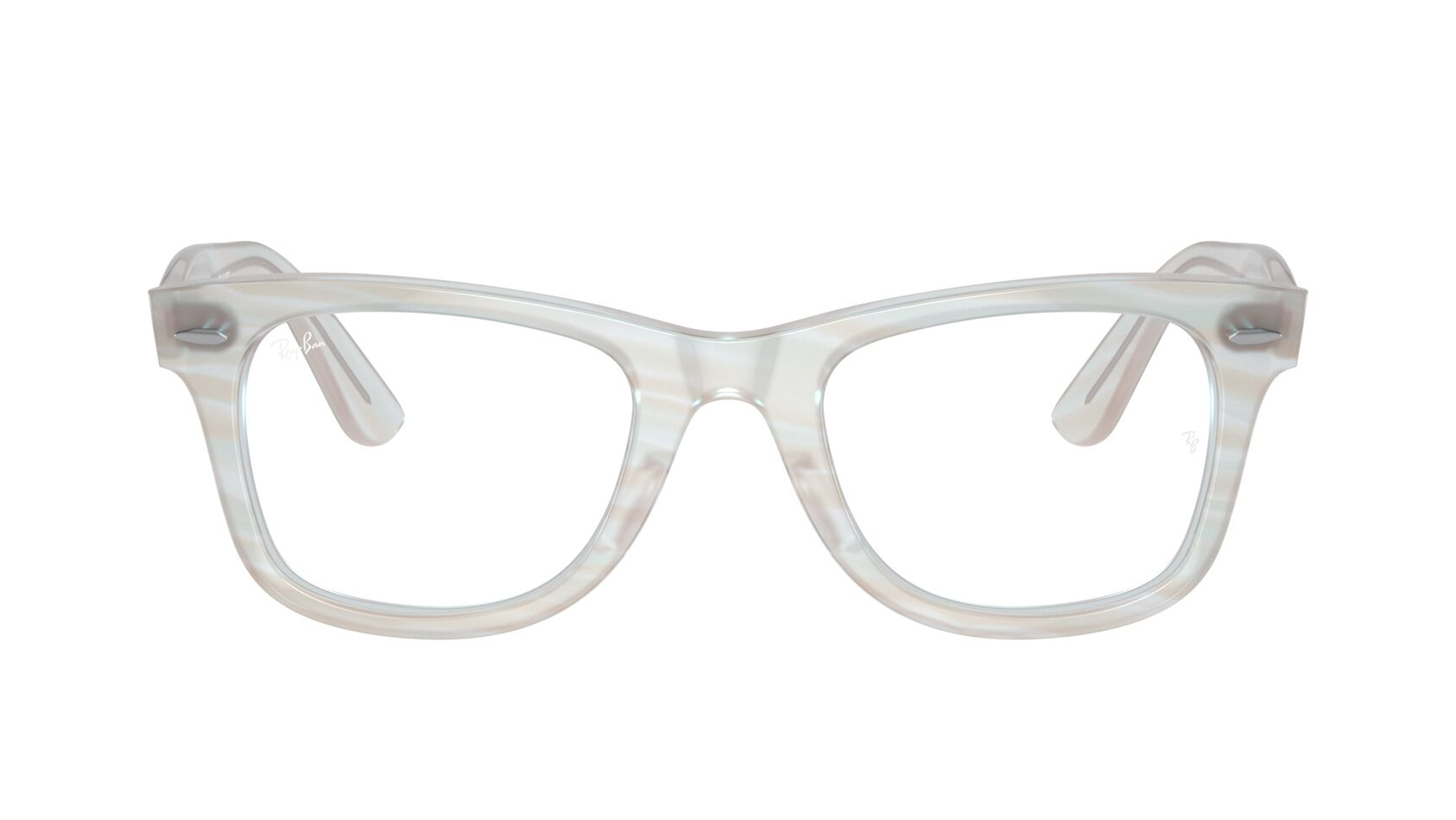 Image 1 of Blue Square Rimmed Eyeglasses for Men and Women from Rayban Available at Titan Eye+