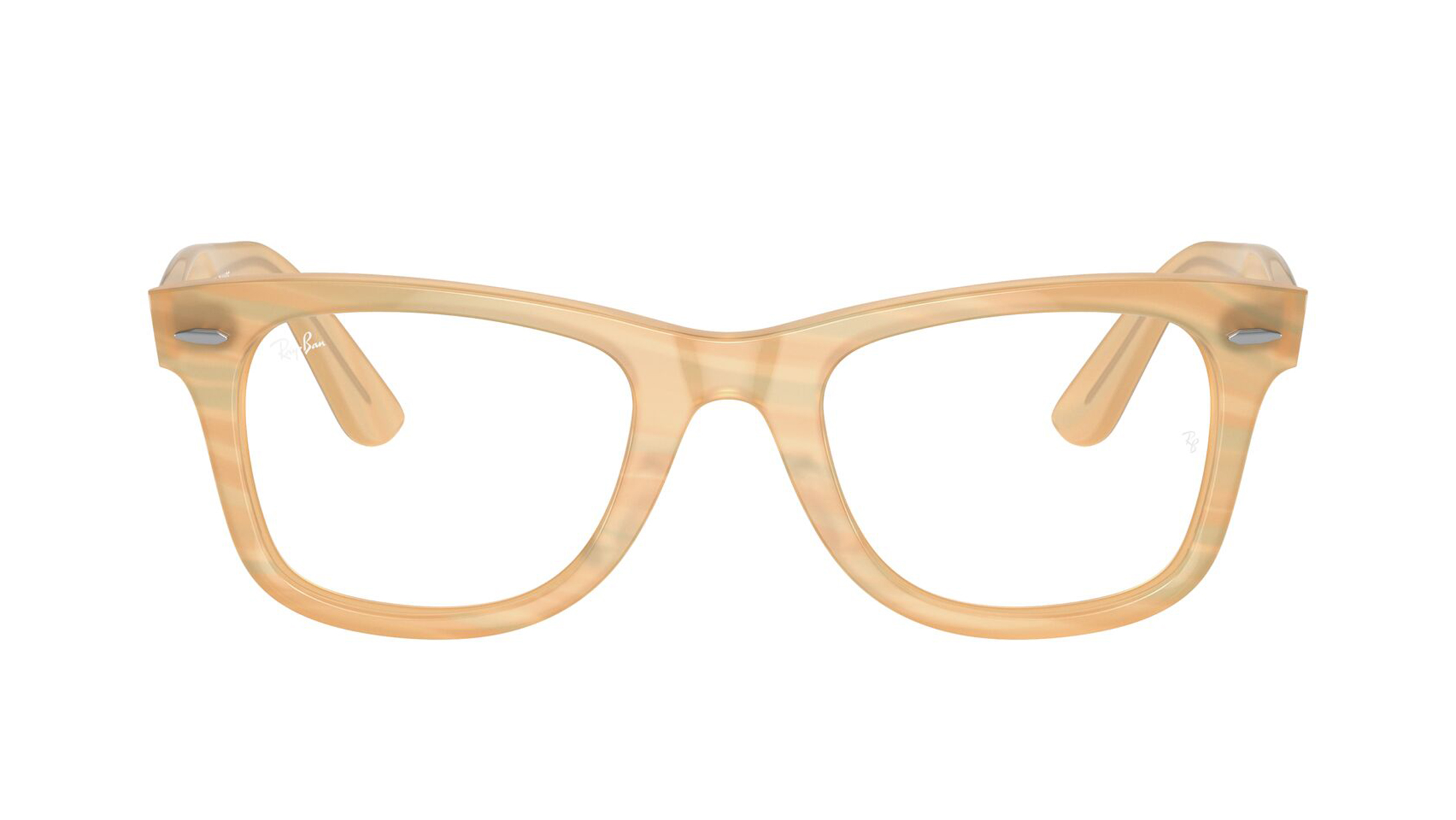 Image 1 of Brown Square Eyeglasses for Men and Women from Rayban Available at Titan Eye+