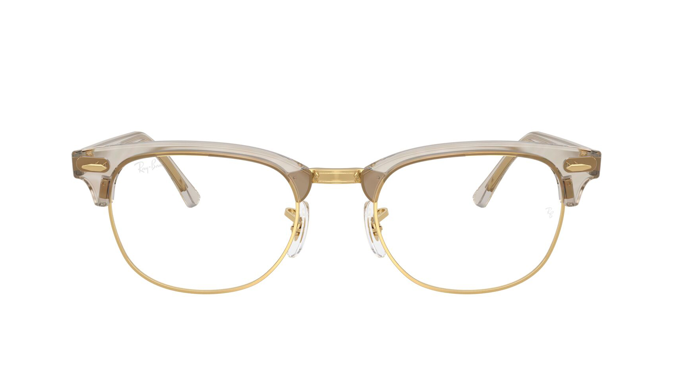 Image 1 of Grey Square Eyeglasses for Men and Women from Rayban Available at Titan Eye+