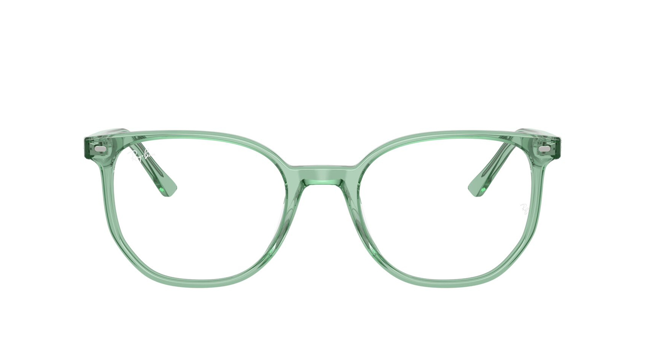 Image 1 of Green Round Eyeglasses for Men and Women from Rayban Available at Titan Eye+