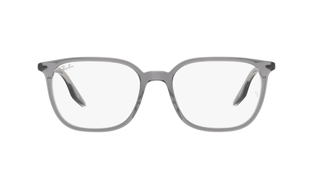 Image 1 of Grey Square Rimmed Eyeglasses for Men and Women from Rayban Available at Titan Eye+