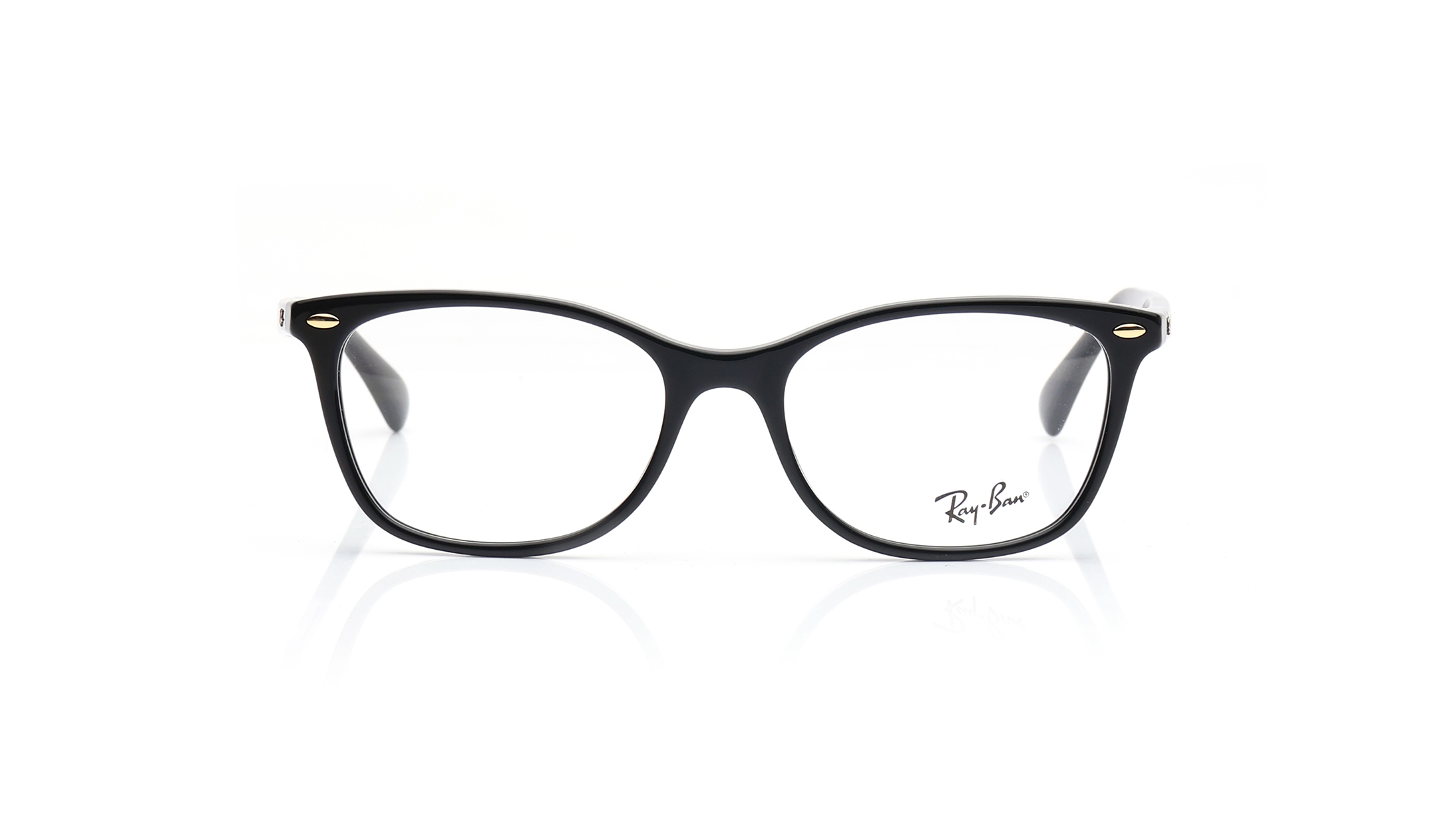 Image 1 of Grey Square Eyeglasses for Men and Women from Rayban Available at Titan Eye+