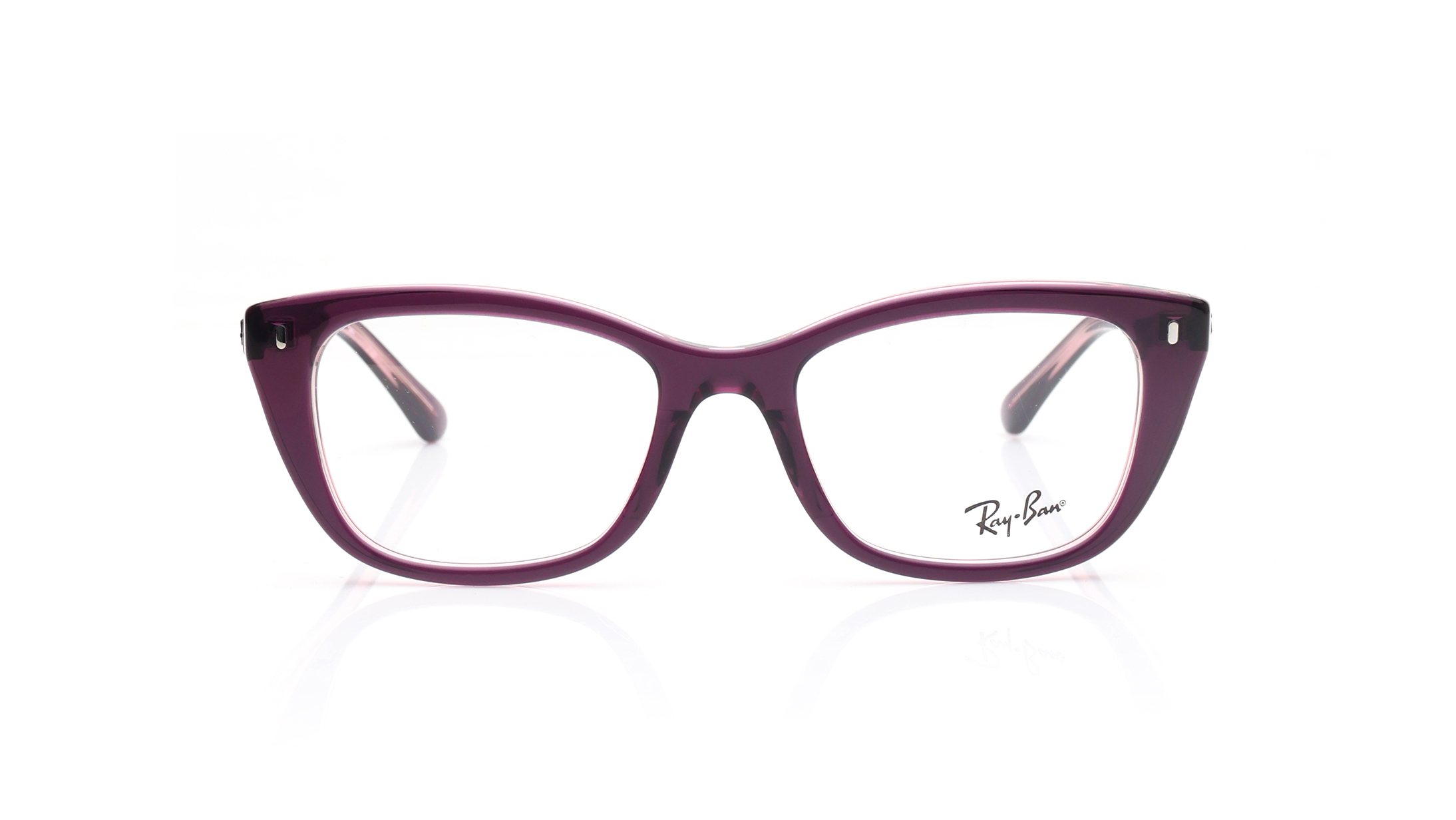 Image 1 of Square Blue Rimmed Eyeglasses for Women from Rayban Available at Titan Eye+