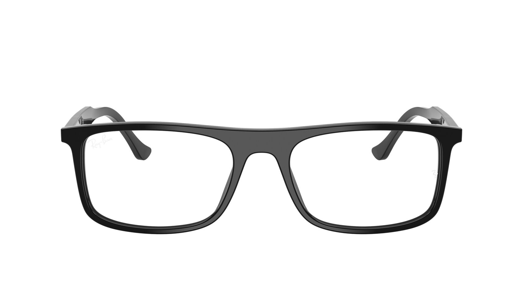 Image 1 of Black Rectangle Eyeglasses for Men and Women from Rayban Available at Titan Eye+