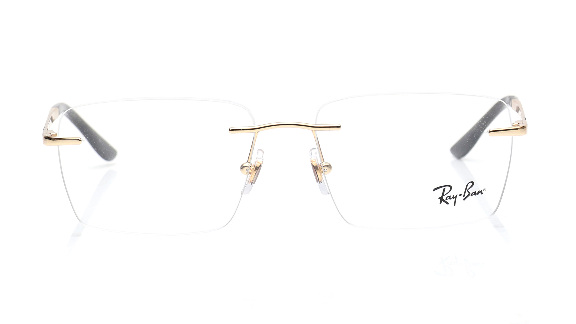 Image 1 of Grey Pillow Eyeglasses for Men and Women from Rayban Available at Titan Eye+