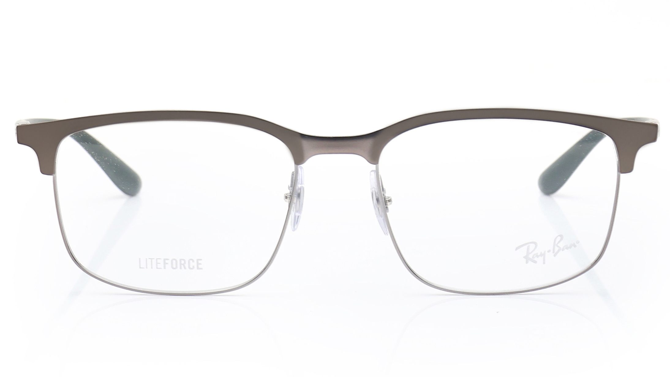 Image 1 of Brown Clubmaster Eyeglasses for Men and Women from Rayban Available at Titan Eye+