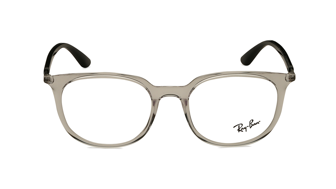 Image 1 of White Square Rimmed Eyeglasses for Men and Women from Rayban Available at Titan Eye+
