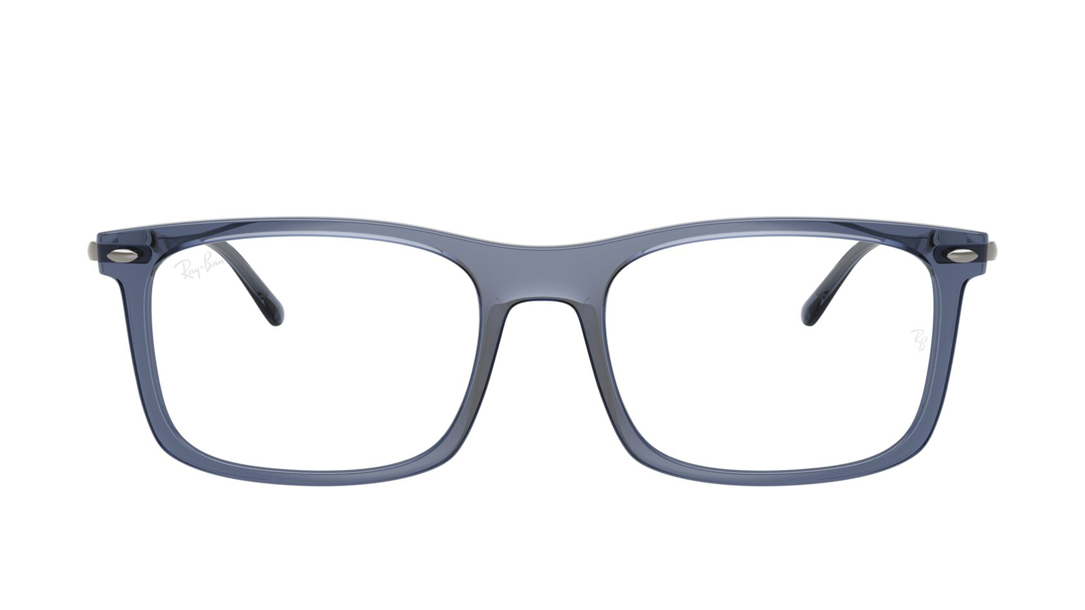 Image 1 of Blue Rectangle Eyeglasses for Men and Women from Rayban Available at Titan Eye+