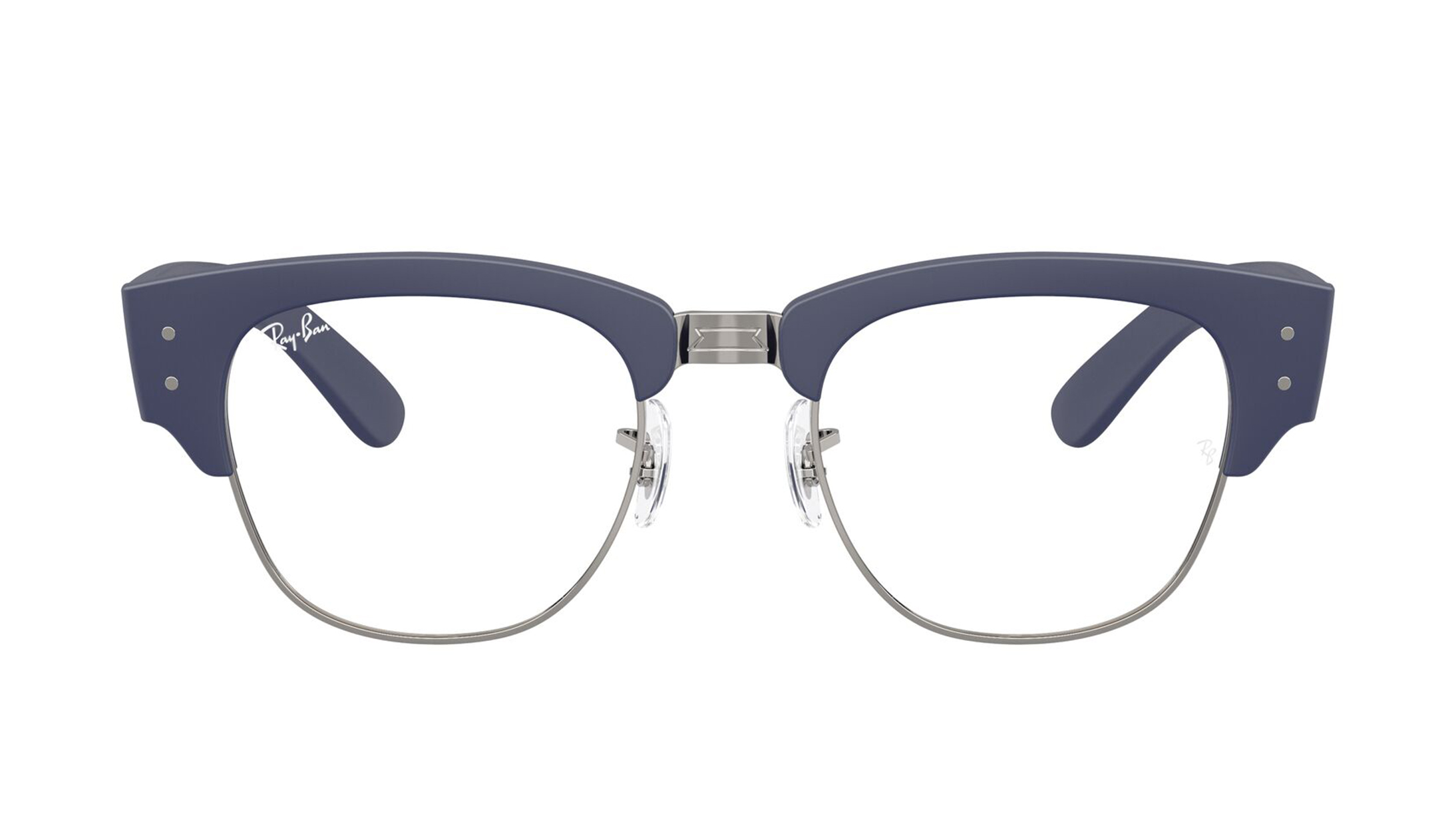 Image 1 of Blue Clubmaster Eyeglasses for Men and Women from Rayban Available at Titan Eye+