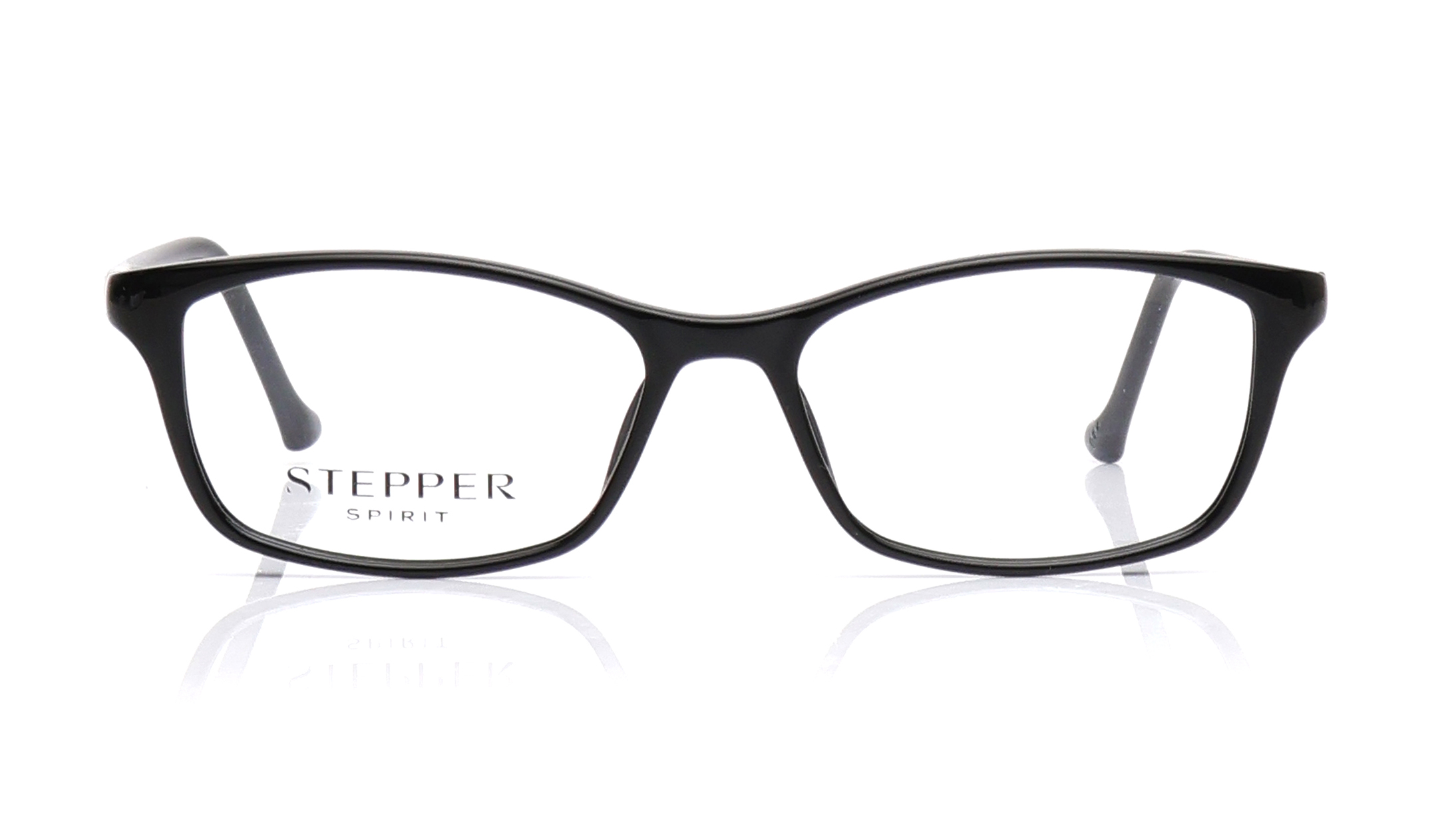 Image 1 of Black Square Eyeglasses for Women from Stepper Available at Titan Eye+