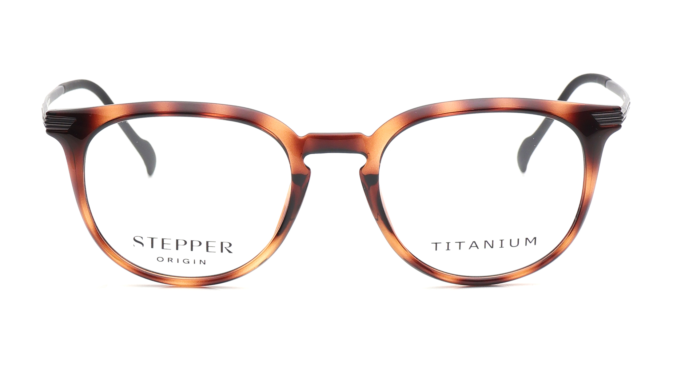 Image 1 of Brown Oval Eyeglasses for Men from Stepper Available at Titan Eye+