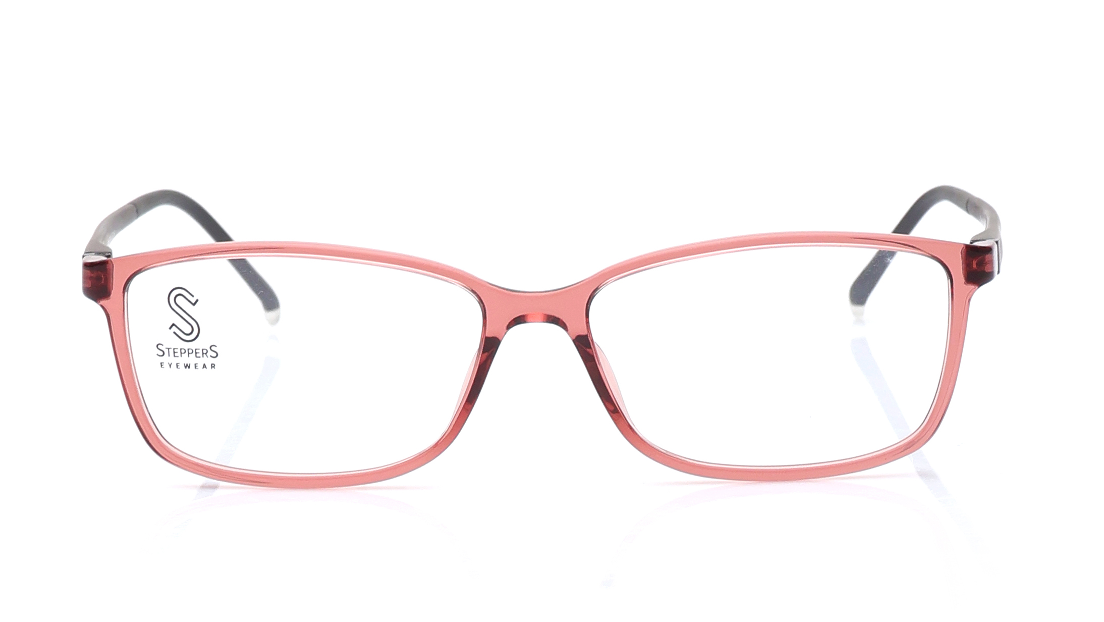 Image 1 of Brown Rectangle Eyeglasses for Women from Stepper Available at Titan Eye+