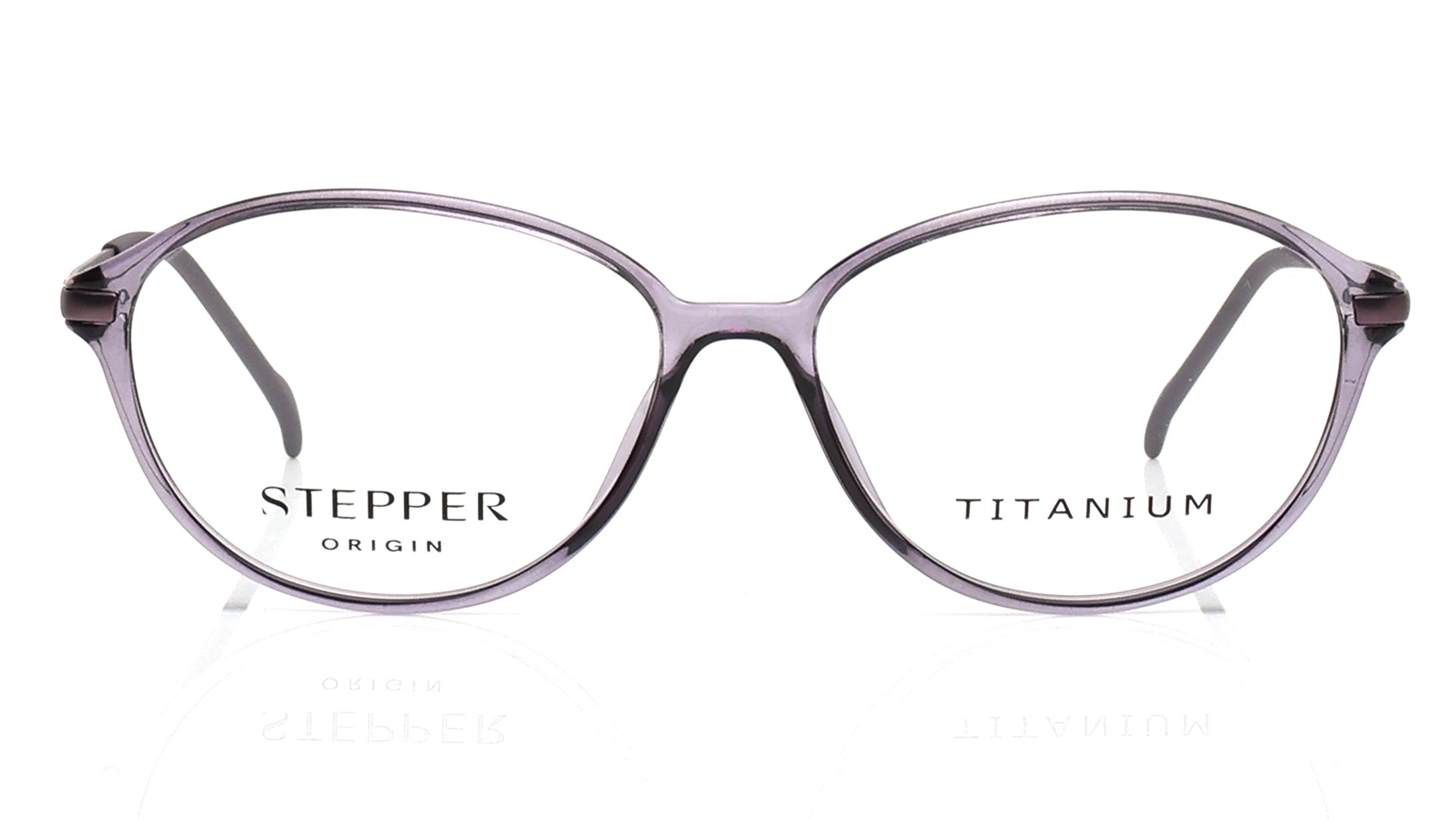 Image 1 of Purple Oval Eyeglasses for Women from Stepper Available at Titan Eye+