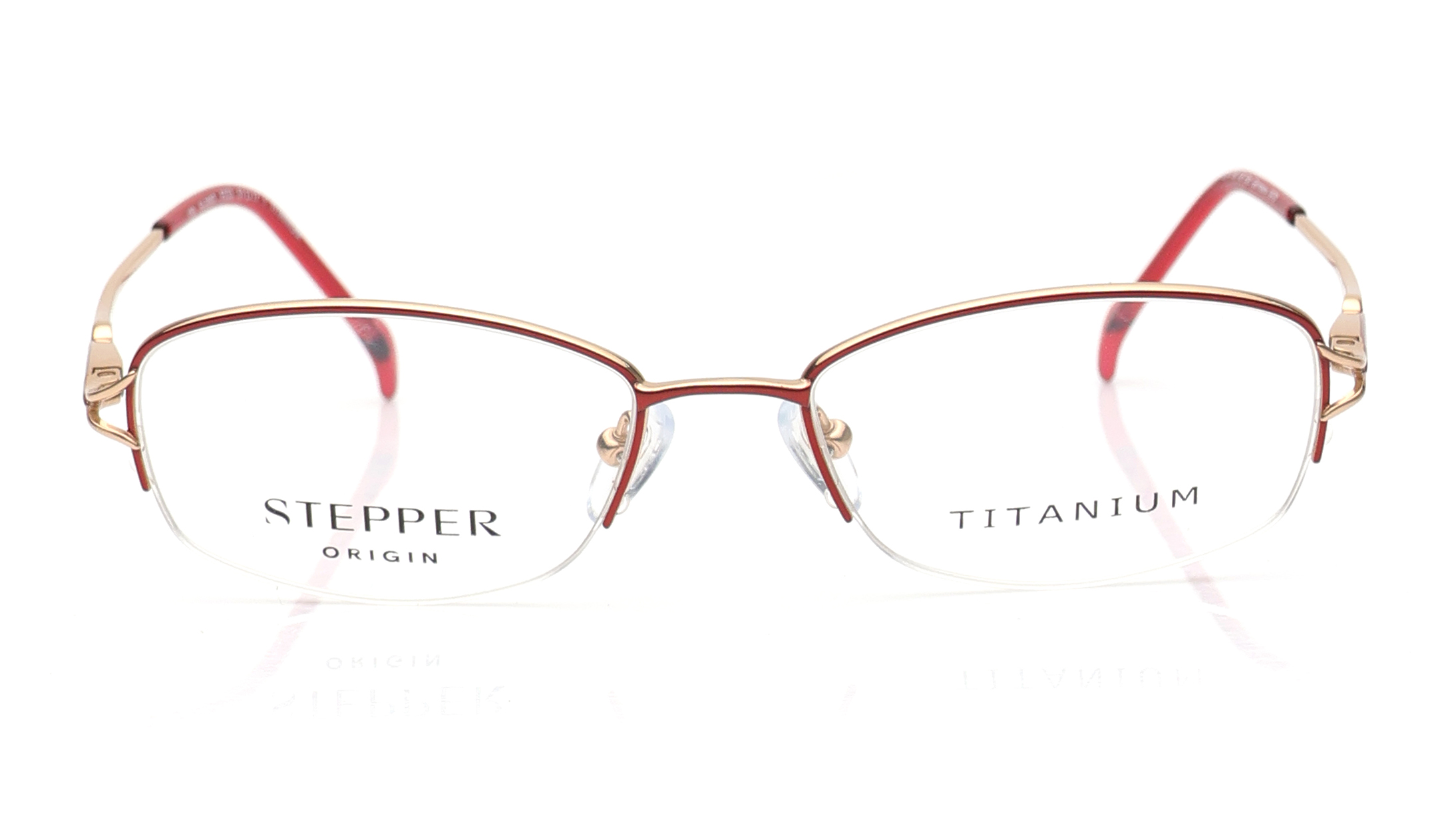 Image 1 of Burgundy Oval Eyeglasses for Women from Stepper Available at Titan Eye+