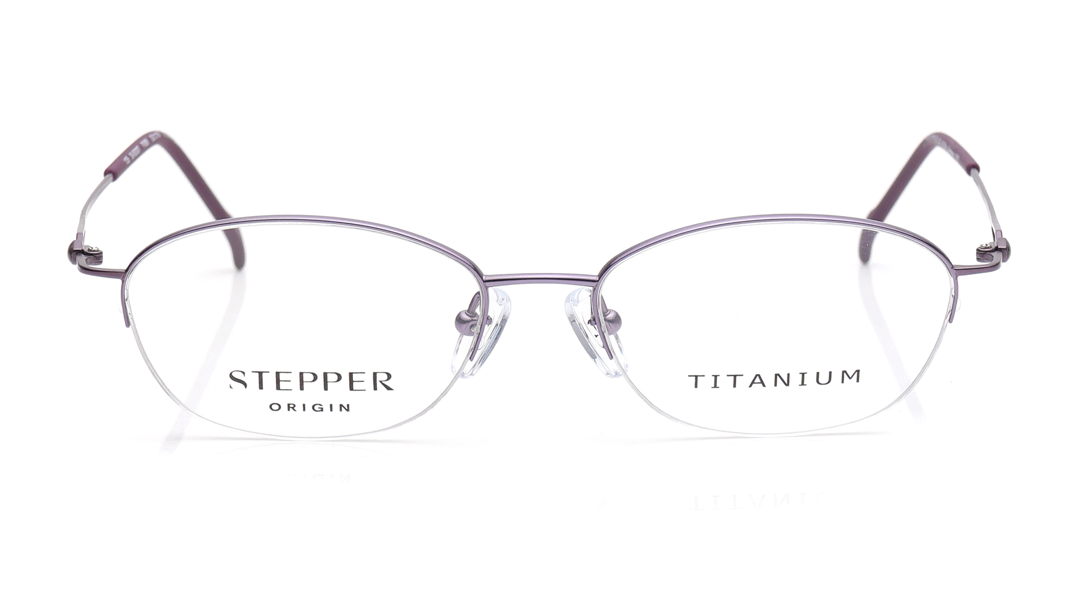 Image 1 of Purple Oval Eyeglasses for Women from Stepper Available at Titan Eye+