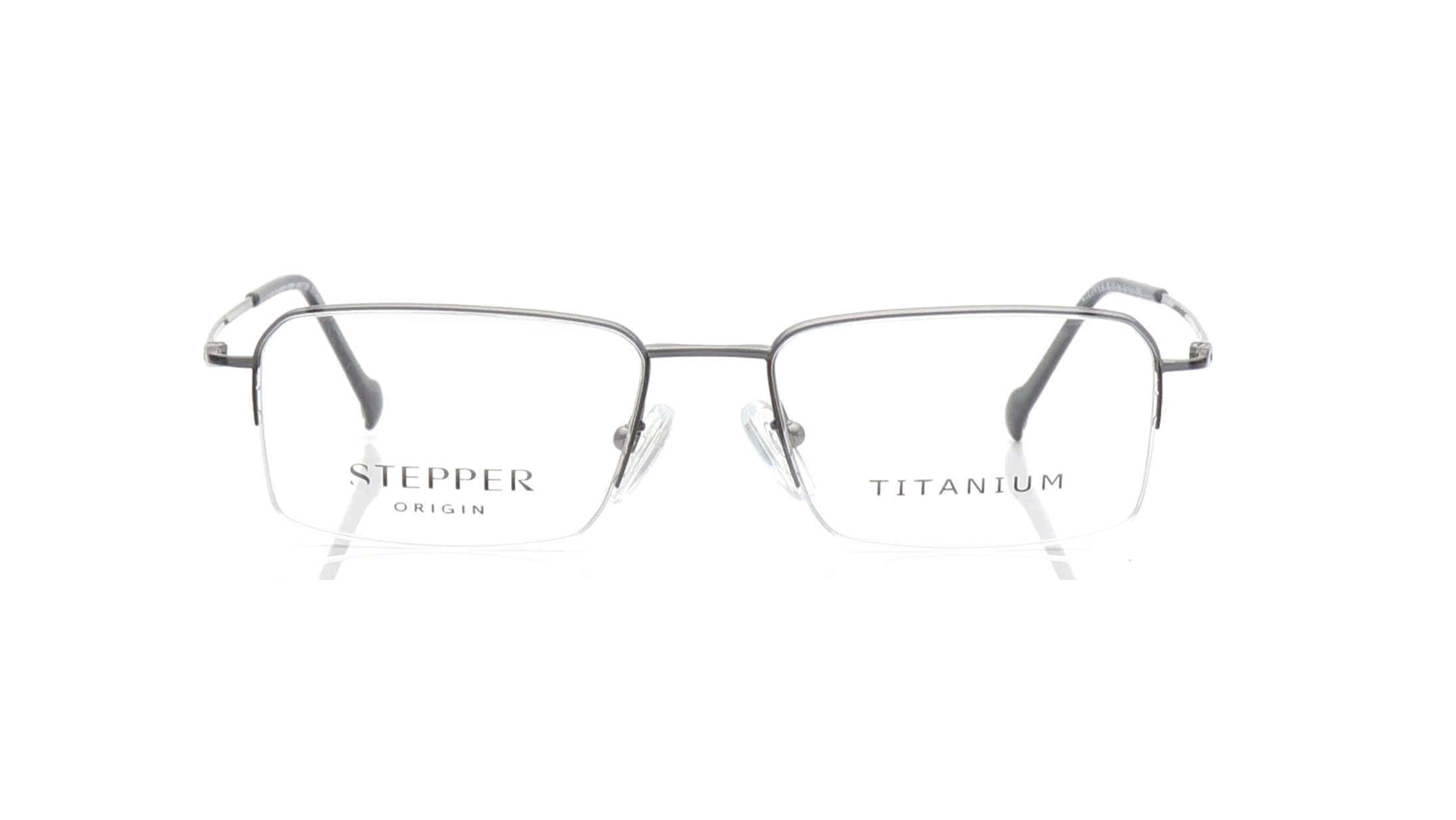 Image 1 of Black Rectangle Eyeglasses for Men from Stepper Available at Titan Eye+