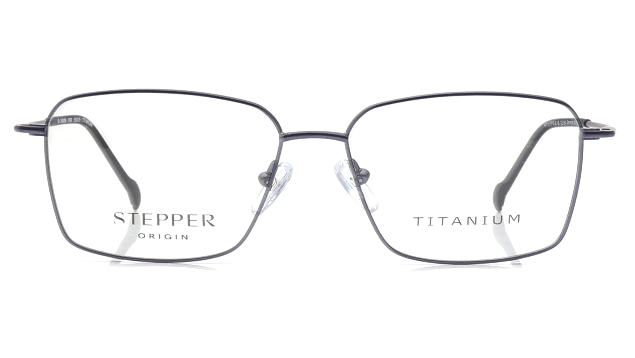 Image 1 of Blue Square Eyeglasses for Men from Stepper Available at Titan Eye+