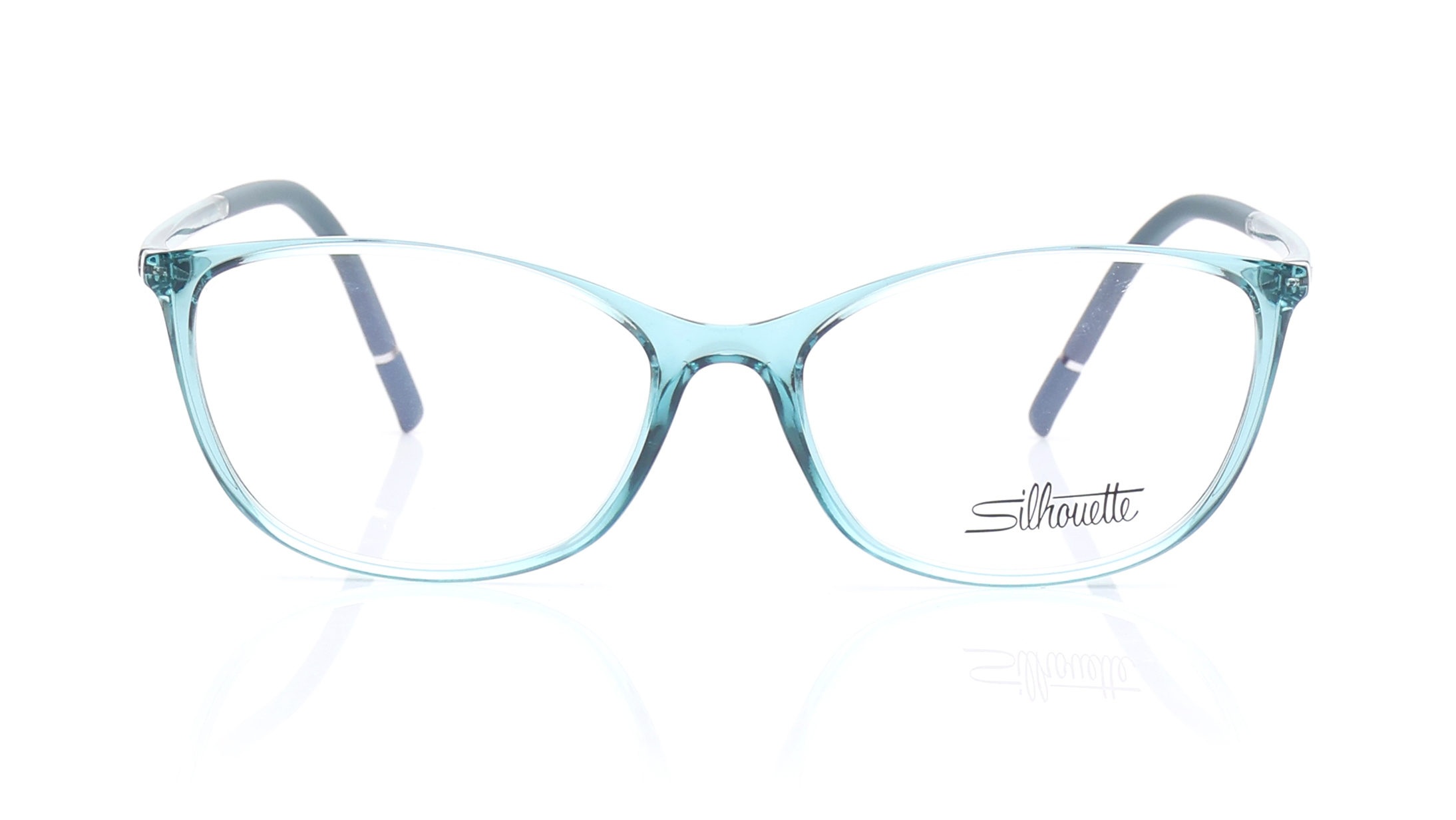 Image 1 of Blue Butterfly Rimmed Eyeglasses for Women from Silhouette Available at Titan Eye+