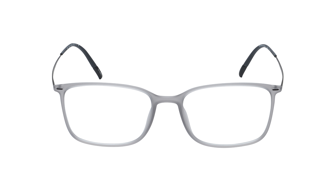 Image 1 of Transparent Rectangle Eyeglasses for Men from Silhouette Available at Titan Eye+