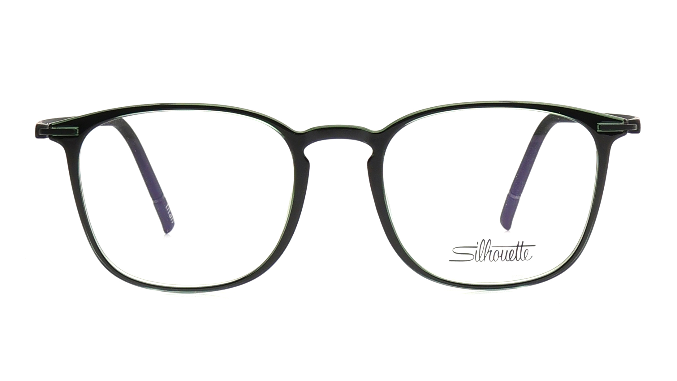 Image 1 of Black Wayfarer Eyeglasses for Men and Women from Silhouette Available at Titan Eye+