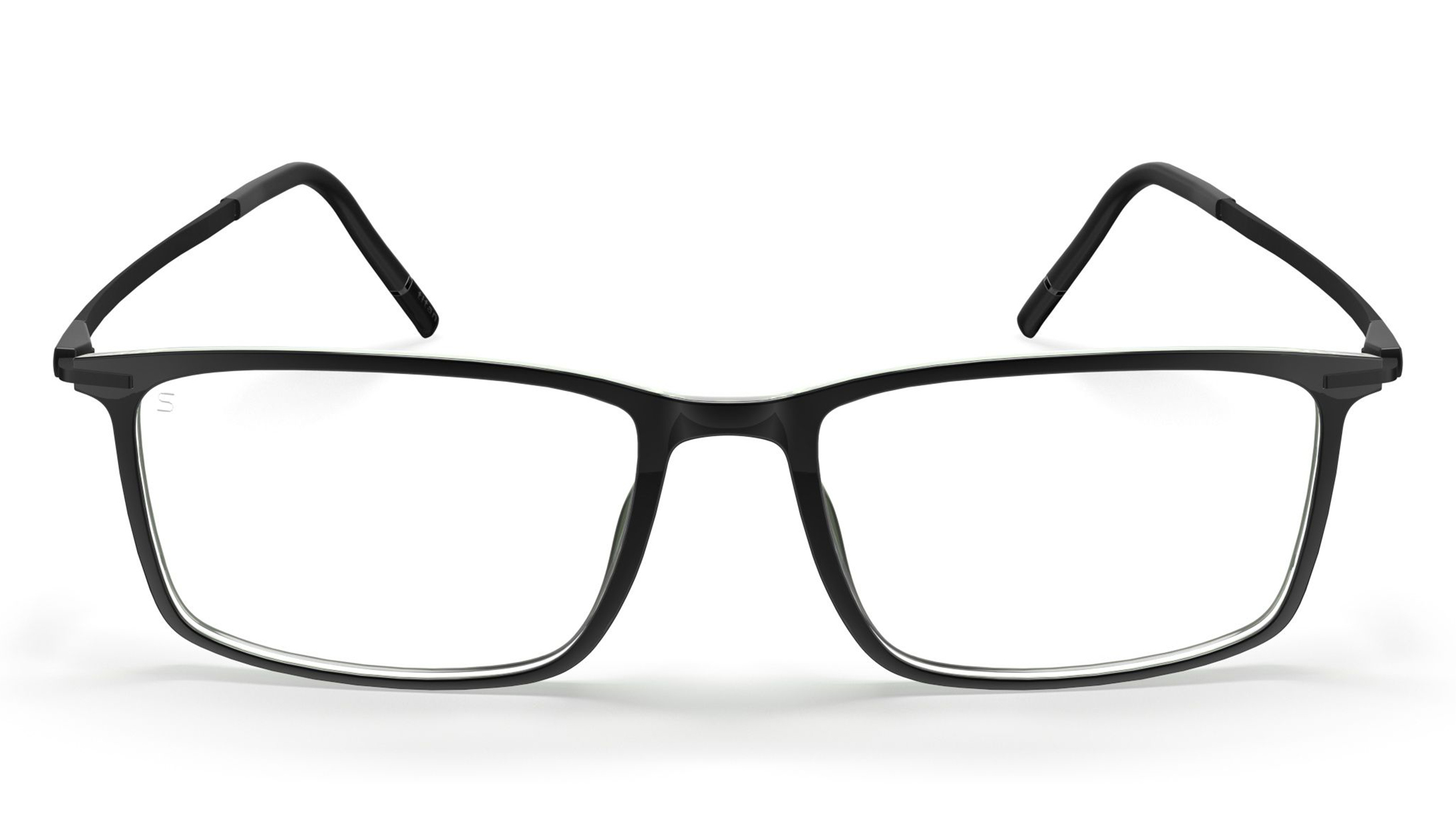 Image 1 of Grey Rectangle Eyeglasses for Men and Women from Silhouette Available at Titan Eye+