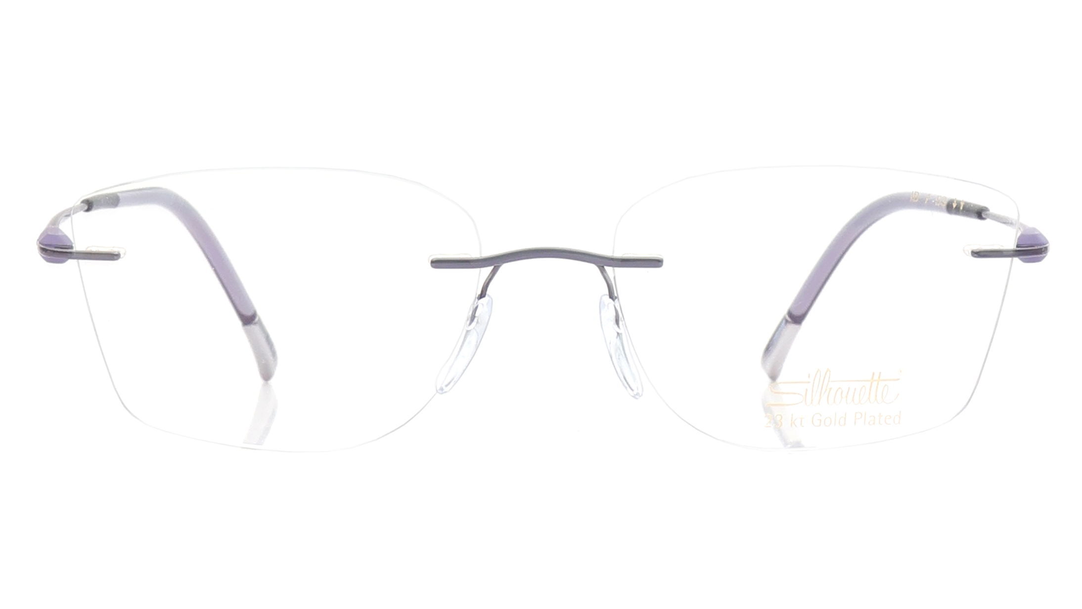Image 1 of Purple Rectangle Eyeglasses for Men and Women from Cartier Available at Titan Eye+