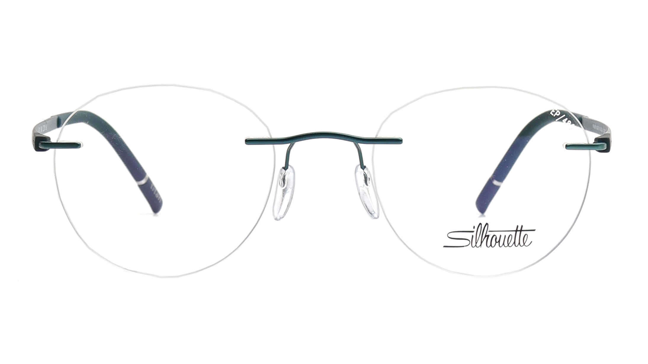 Image 1 of Olive Oval Eyeglasses for Men and Women from Silhouette Available at Titan Eye+