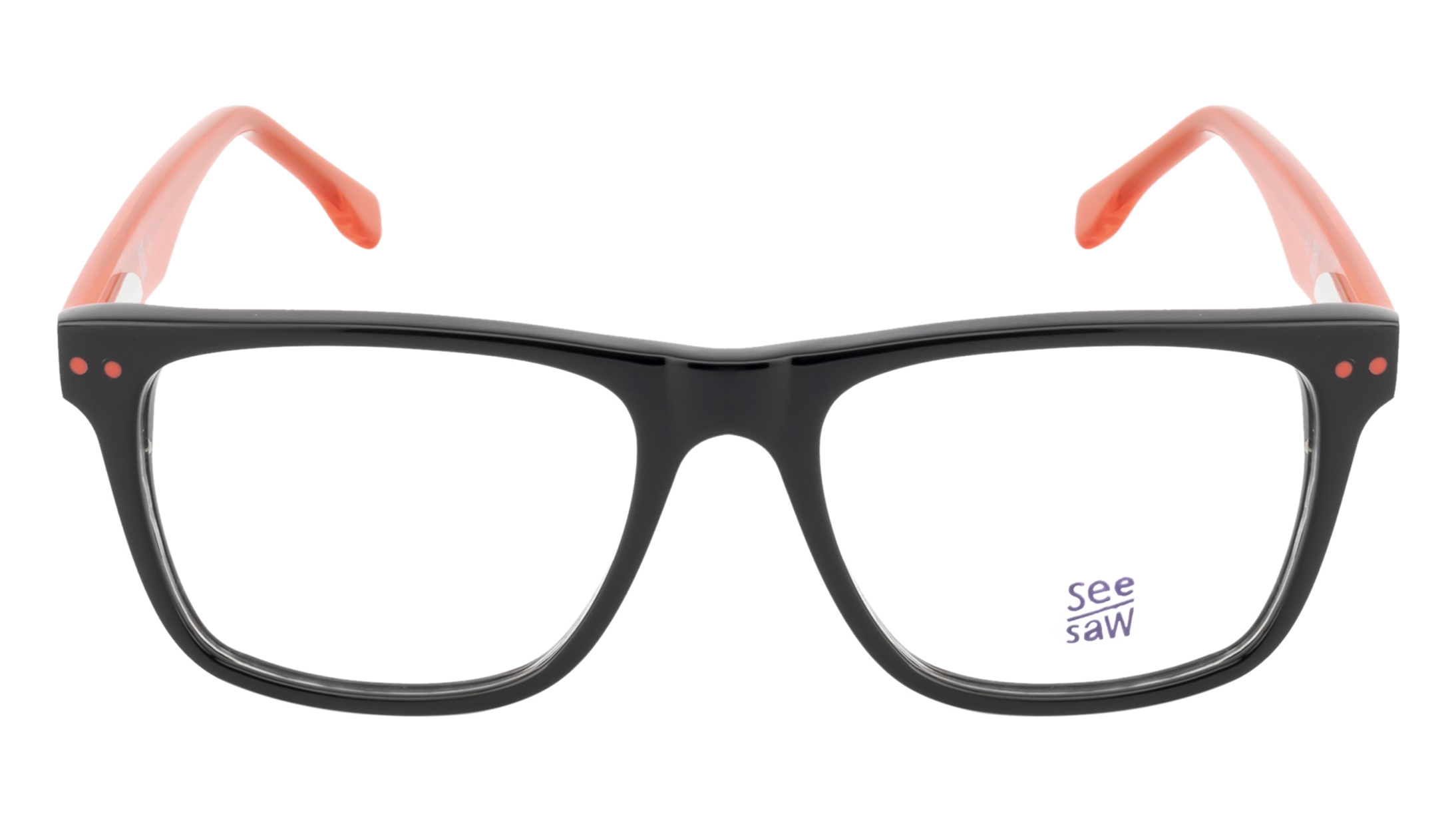 Image 1 of Black Square Eyeglasses for Kids from SeeSaw Available at Titan Eye+