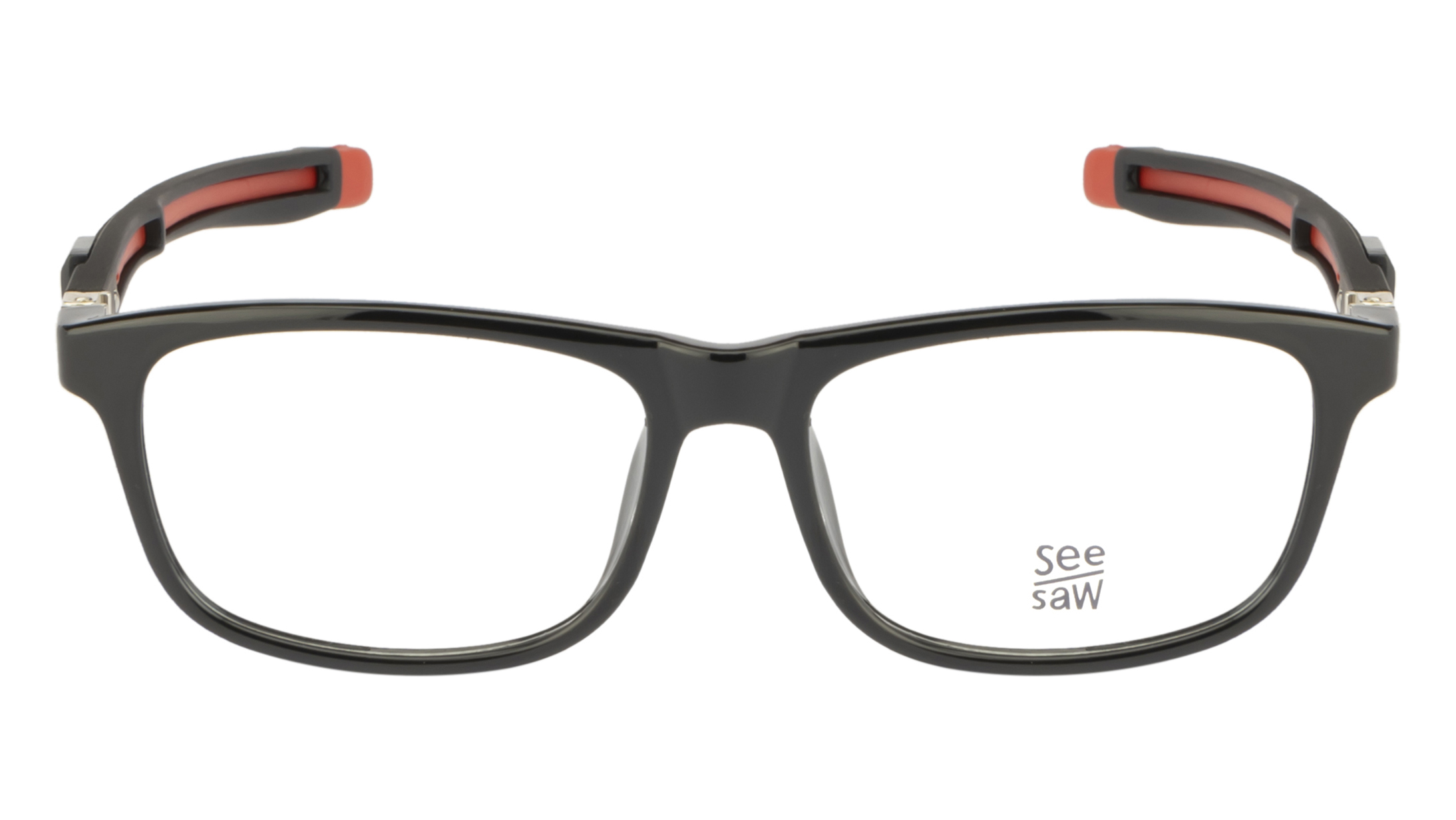 Image 1 of Black Rectangle Eyeglasses for Kids from SeeSaw Available at Titan Eye+
