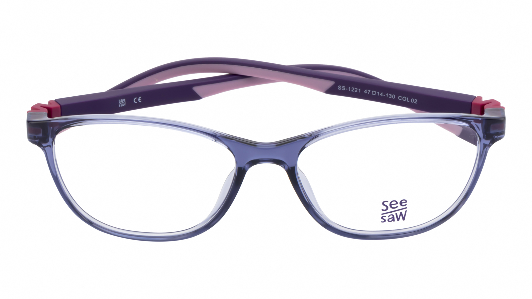 Image 1 of Purple CatEye Eyeglasses for Kids from SeeSaw Available at Titan Eye+