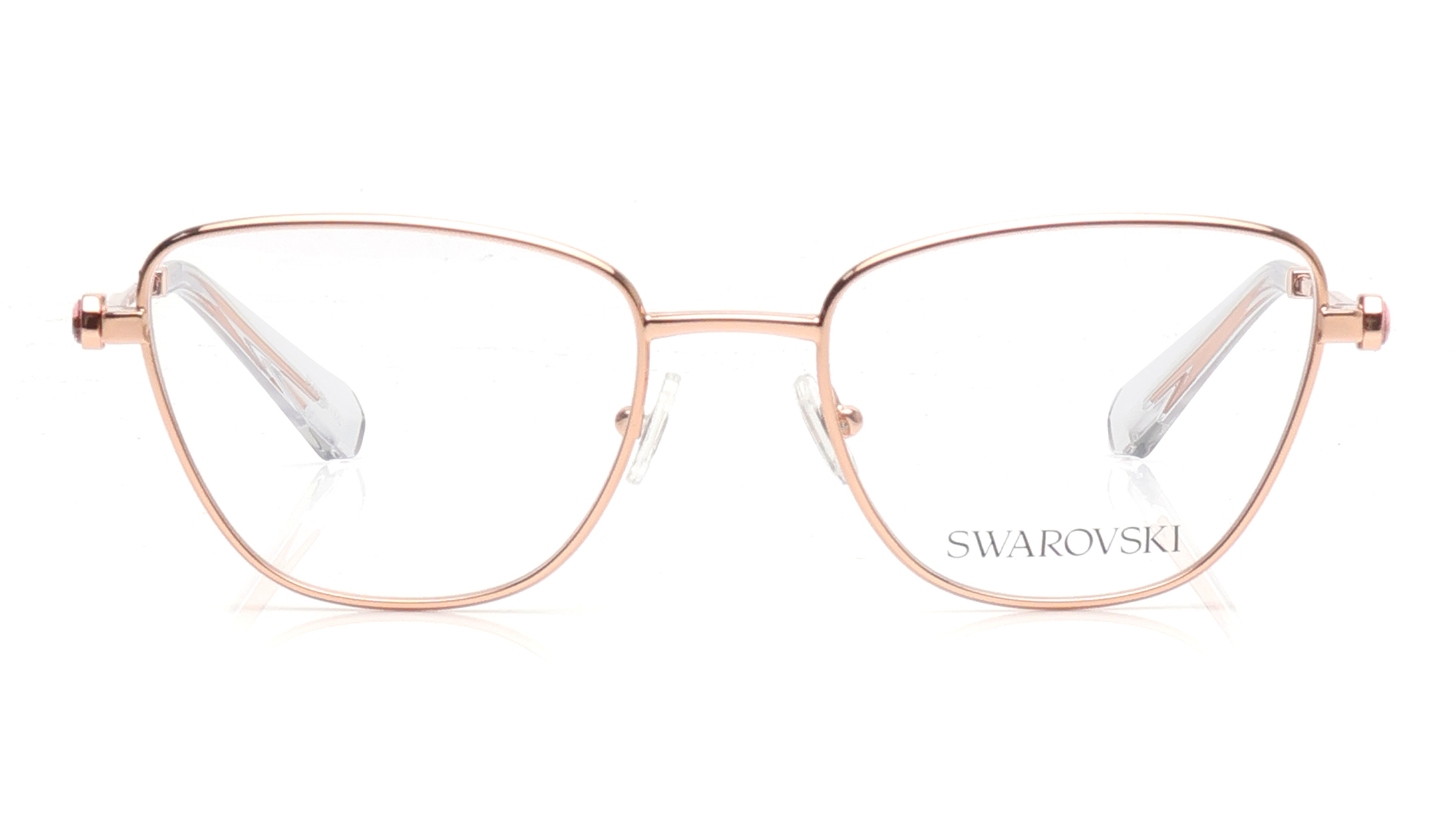 Image 1 of Rose Gold CatEye Eyeglasses for Women from Swarovski Available at Titan Eye+