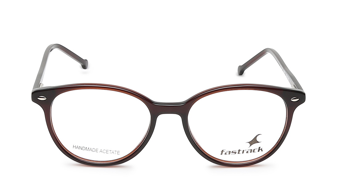 Image 1 of Maroon Round Rimmed Eyeglasses (FT1155WFP5V|50) from Fastrack Available at Titan Eye+