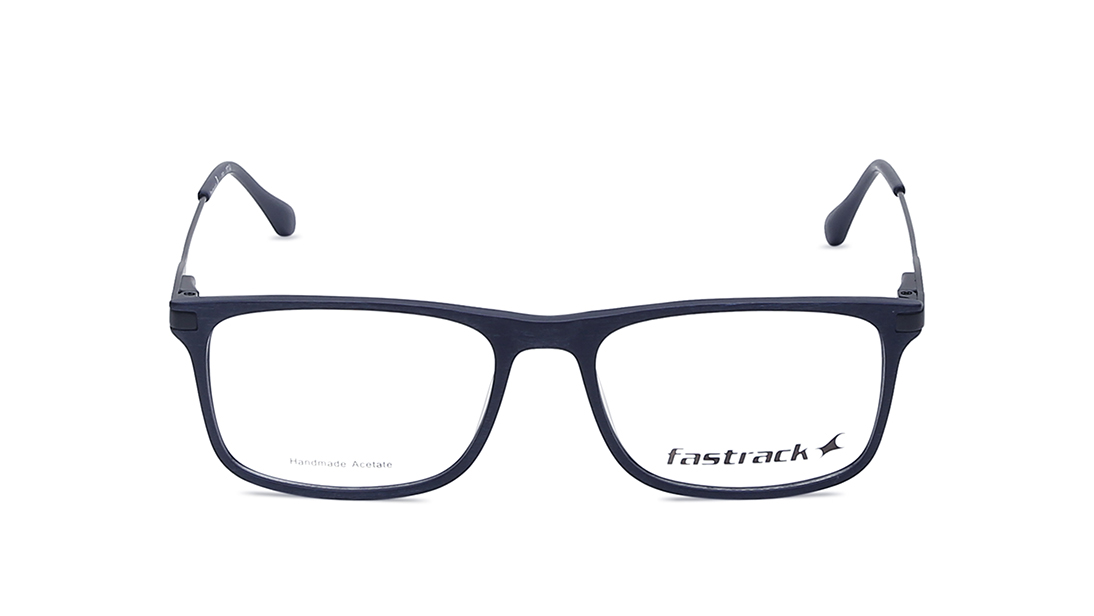 Image 1 of Blue Rectangle Rimmed Eyeglasses (FT1166MFC1V|52) from Fastrack Available at Titan Eye+