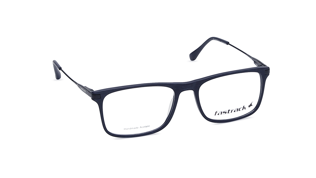 Image 2 of Blue Rectangle Rimmed Eyeglasses (FT1166MFC1V|52) from Fastrack Available at Titan Eye+