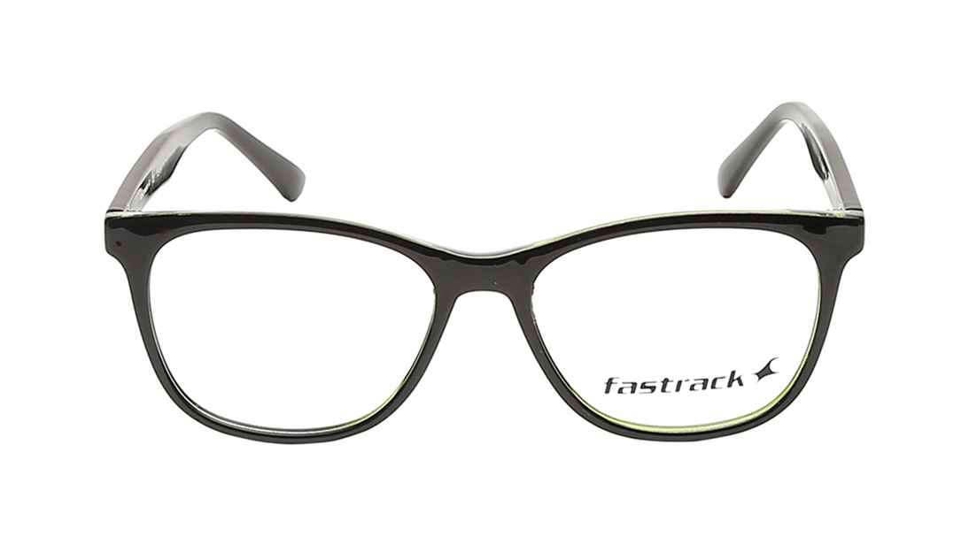 Image 1 of Black Square Eyeglasses for Men and Women from Fastrack Available at Titan Eye+