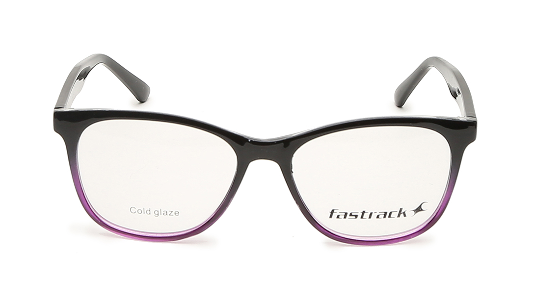 Image 1 of Black Square Eyeglasses for Men and Women from Fastrack Available at Titan Eye+