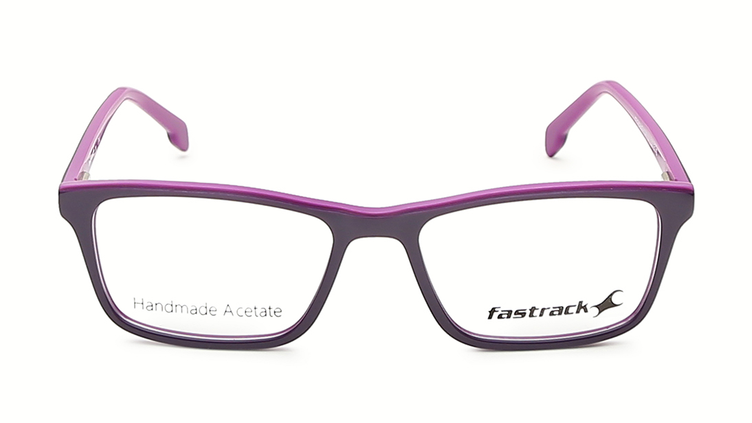 Image 1 of Purple Rectangle Eyeglasses for Men from Fastrack Available at Titan Eye+