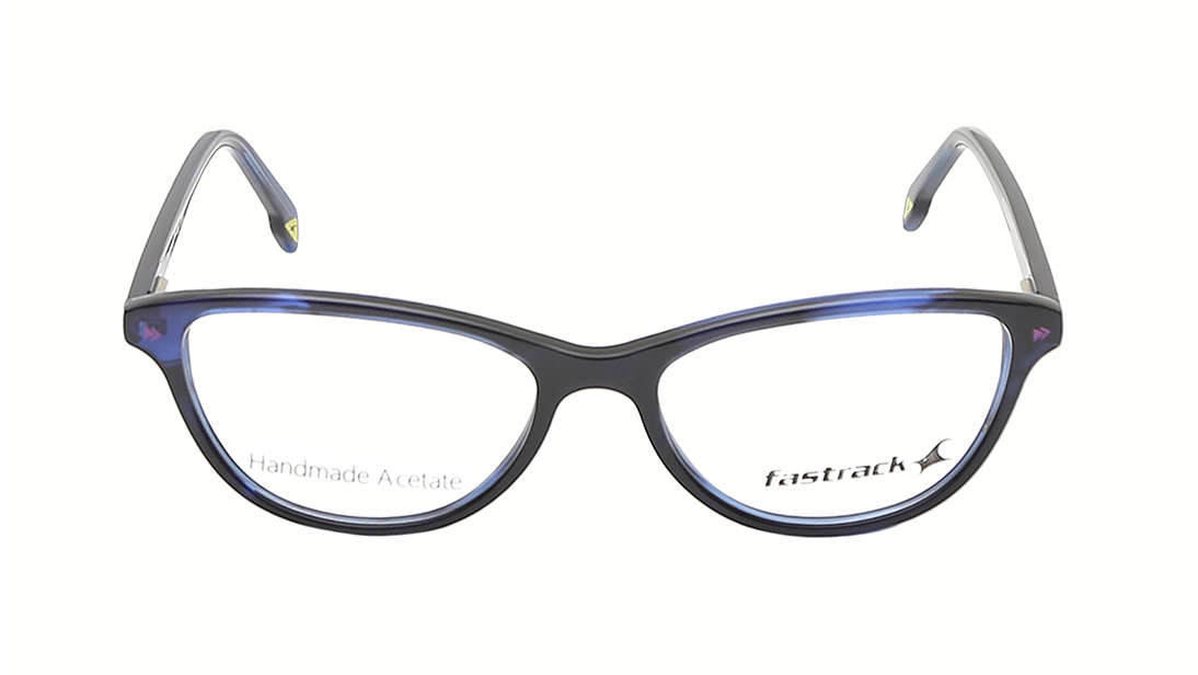 Image 1 of Verve Blue Cateye Rimmed Eyeglasses  (FT1212WFP3MBUV|51) from Fastrack Available at Titan Eye+